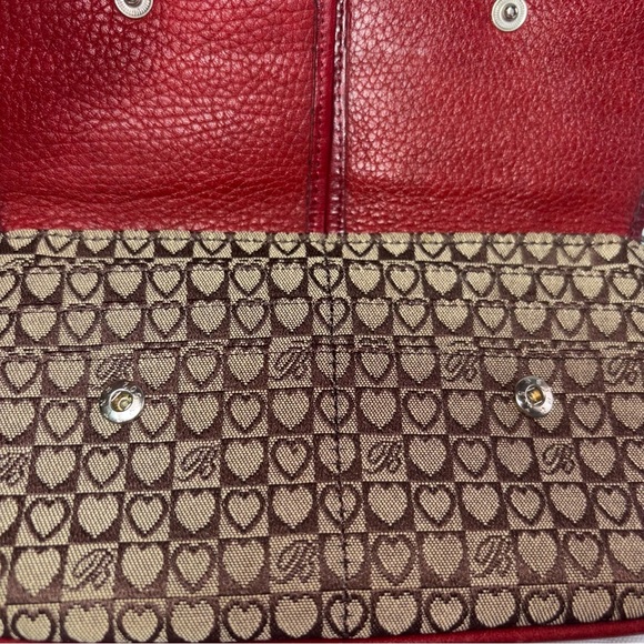 Brighton Brown and Red Designer Wallet Card Organizer Wristlet - Picture 4 of 10